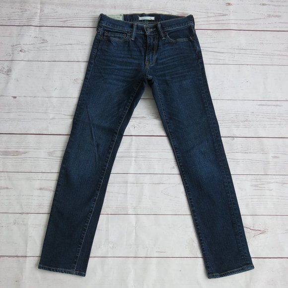 Abercrombie & Fitch Stretch Skinny Straight Leg Denim Jeans - Size 26 - Picture 1 of 6